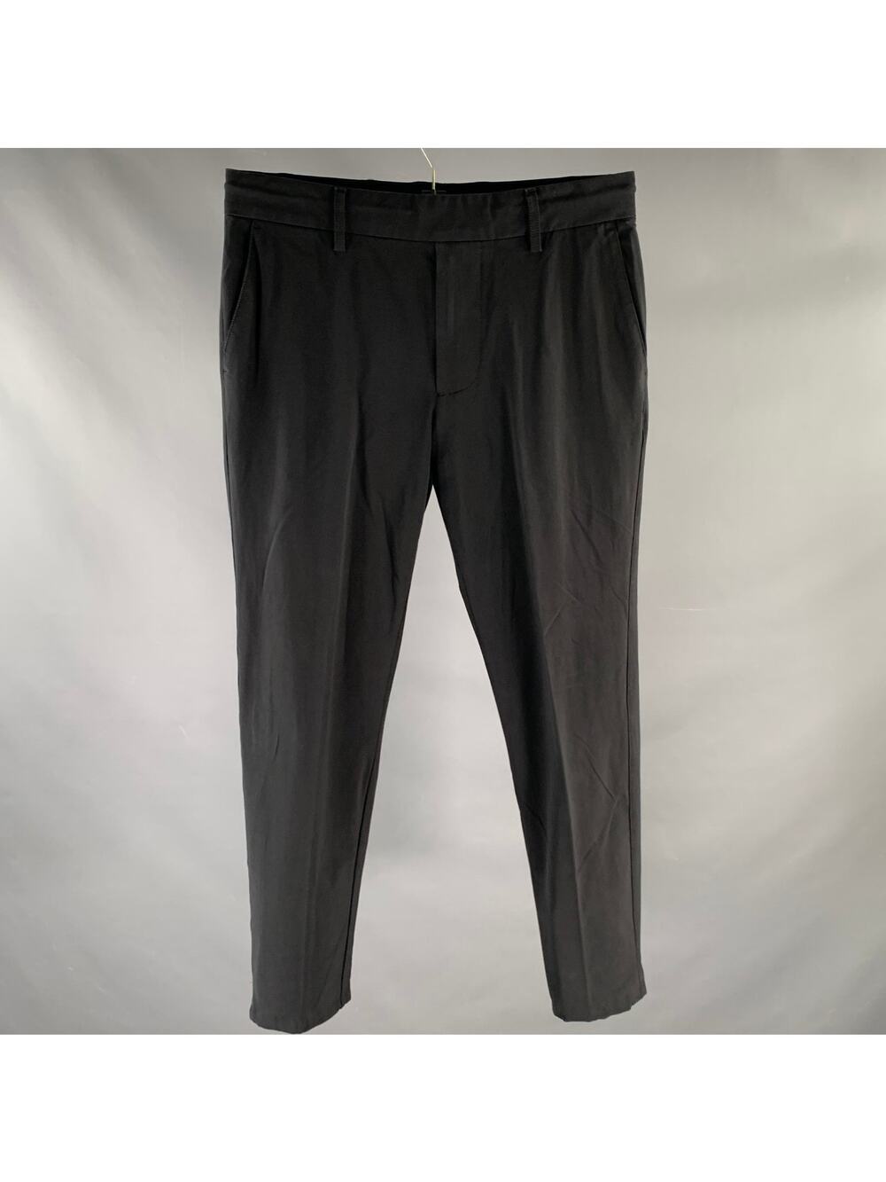 JAMES PERSE Size S Black Solid Cotton Blend Elastic Waistband Casual Pants